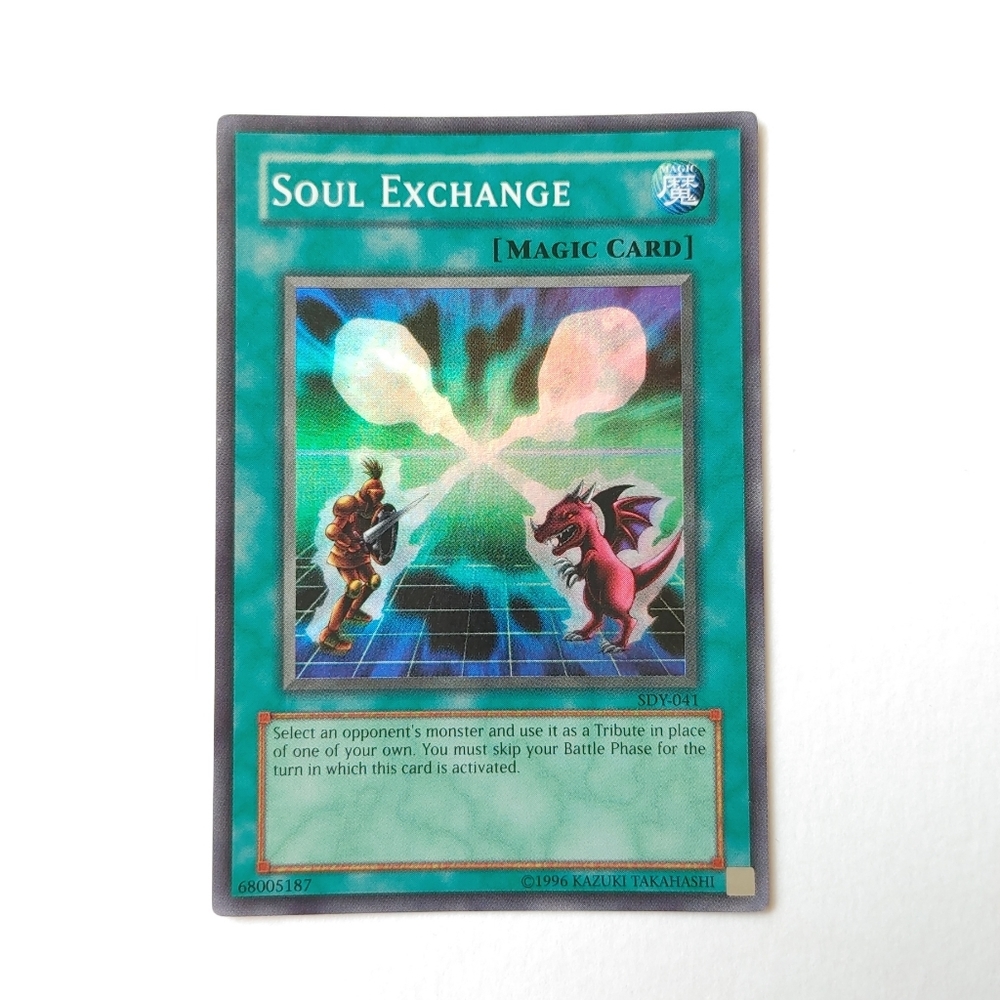 Yugioh card Soul Exchange SDY-041 Holo Rare magic card